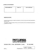 Preview for 32 page of Tricity Bendix SI4023 Operating And Installation Instructions