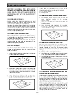 Preview for 25 page of Tricity Bendix SI505 Operating & Installation Instructions Manual