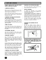 Preview for 20 page of Tricity Bendix SIE 252 Operating And Installation Instructions