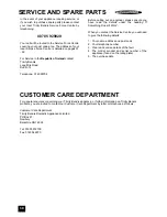 Preview for 30 page of Tricity Bendix SIE 505 SSE/BZ Operating And Installation Instructions