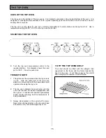 Preview for 15 page of Tricity Bendix SIE056 Operating & Installation Instructions Manual