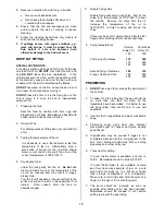 Preview for 15 page of Tricity Bendix SIE326 Operating & Installation Instructions Manual