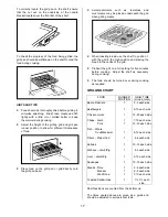 Preview for 17 page of Tricity Bendix SIE326 Operating & Installation Instructions Manual