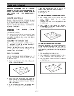 Preview for 23 page of Tricity Bendix SIE326 Operating & Installation Instructions Manual