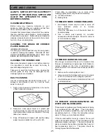 Preview for 25 page of Tricity Bendix SIE340 Operating & Installation Instructions Manual