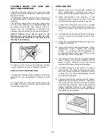 Preview for 27 page of Tricity Bendix SIE340 Operating & Installation Instructions Manual