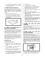 Предварительный просмотр 25 страницы Tricity Bendix SIE424 Operating & Installation Instructions Manual