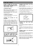 Предварительный просмотр 19 страницы Tricity Bendix SPLASHBACK SB416 Operating & Installation Instructions Manual