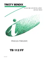 Preview for 1 page of Tricity Bendix TB 112 FF Operating And Installation Instructions