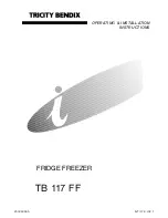 Tricity Bendix TB 117 FF Operating & Installation Instructions Manual предпросмотр