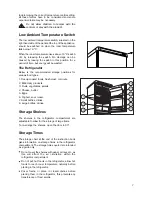 Предварительный просмотр 7 страницы Tricity Bendix TB 117 FF Operating & Installation Instructions Manual