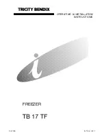 Tricity Bendix TB 17 TF Operating & Installation Instructions Manual предпросмотр