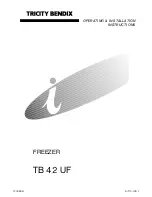 Предварительный просмотр 1 страницы Tricity Bendix TB 42 UF Operating & Installation Instructions Manual