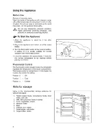 Preview for 6 page of Tricity Bendix TB 57 L Operating & Installation Instructions Manual