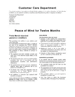 Preview for 10 page of Tricity Bendix TB 57 L Operating & Installation Instructions Manual