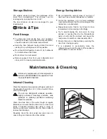 Предварительный просмотр 7 страницы Tricity Bendix TB 60 L Operating & Installation Instructions Manual