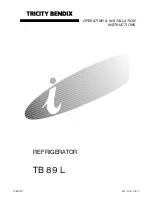 Tricity Bendix TB 89 L Operating & Installation Instructions Manual предпросмотр