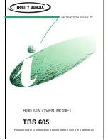 Предварительный просмотр 1 страницы Tricity Bendix TBS 605 Instruction Booklet