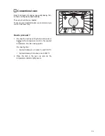 Preview for 13 page of Tricity Bendix TBS 734 Operating & Installation Instructions Manual