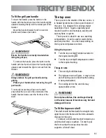 Предварительный просмотр 11 страницы Tricity Bendix TBU750 User Manual