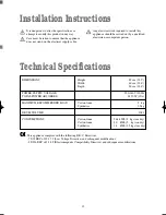 Preview for 13 page of Tricity Bendix TM 310 W Operating & Installation Instructions Manual