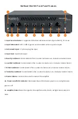 Preview for 8 page of Trickfish Amplification BULLHEAD MINI 500 Operation Manual