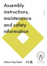 Preview for 1 page of Triclimb Arben Top Deck Assembly Instructions, Maintenance And Safety Information