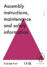 Preview for 1 page of Triclimb Pwt Assembly Instructions, Maintenance And Safety Information