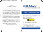 Preview for 1 page of TriCoder LT5101 Quick Start And Installation Manual