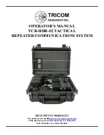 TriCom TCR-HHR-02 Operator'S Manual preview