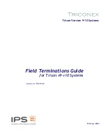 Предварительный просмотр 1 страницы Triconex Tricon v10 Field Terminations Manual