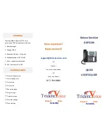 Preview for 1 page of Trident Voice GXP2100 Quick User Quide