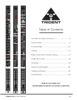 Preview for 3 page of Trident 78 Owner'S Manual