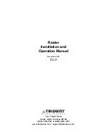 Preview for 1 page of Trident Raider Installation And Operation Manual