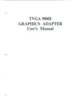 Trident TVGA 9000I User Manual preview