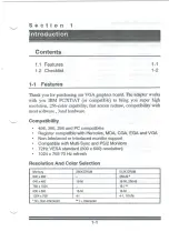 Preview for 7 page of Trident TVGA 9000I User Manual