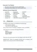 Preview for 8 page of Trident TVGA 9000I User Manual