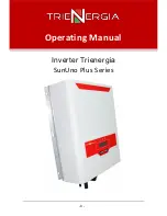 Trienergia SunUno Plus 1.5K Operating Manual предпросмотр