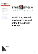 Trienergia TRIxxxBC-xB Series Installation, Use And Maintenance Manual предпросмотр