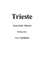 Preview for 1 page of Trieste ED-PR245L Instruction Manual