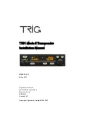 Preview for 1 page of trig TT31 Installation Manual