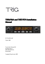 Preview for 1 page of trig TX56 Installation Manual