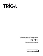 TRIGA TR-FFT Installation & Operation Manual preview