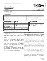 TRIGA TR-HRL Installation And Maintenance Instructions preview