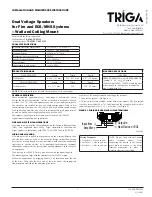 TRIGA TR-SPRL Installation And Maintenance Instructions preview