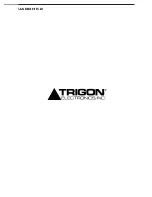 Preview for 12 page of Trigon Electronics 02A00311 Installation And Operational Instructions