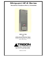 Предварительный просмотр 1 страницы Trigon Electronics Miniguard HF-2 Series Installation And Operational Instructions