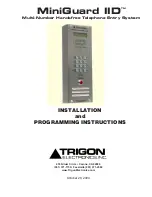 Предварительный просмотр 1 страницы Trigon Electronics MiniGuard IID Installation And Programming Instructions