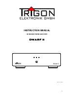 Preview for 1 page of Trigon DWARF II Instruction Manual