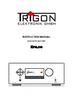 Trigon Epilog Instruction Manual preview